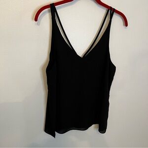 Black tank top blouse